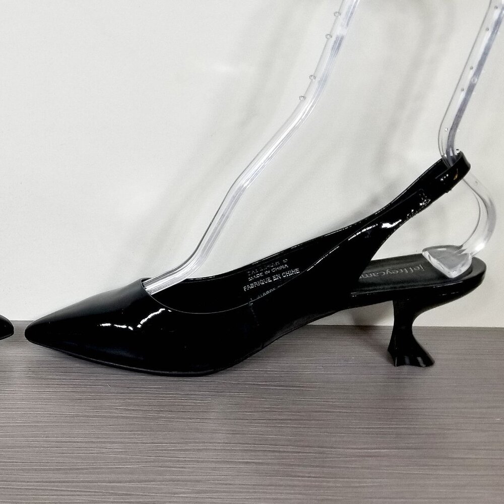 Jeffrey Campbell Talisman Slingback Pump, Black Patent Leather, Womens Size 8 M - Picture 8 of 14